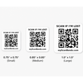 QR Gear Tags — Single Size (Bulk Packs)