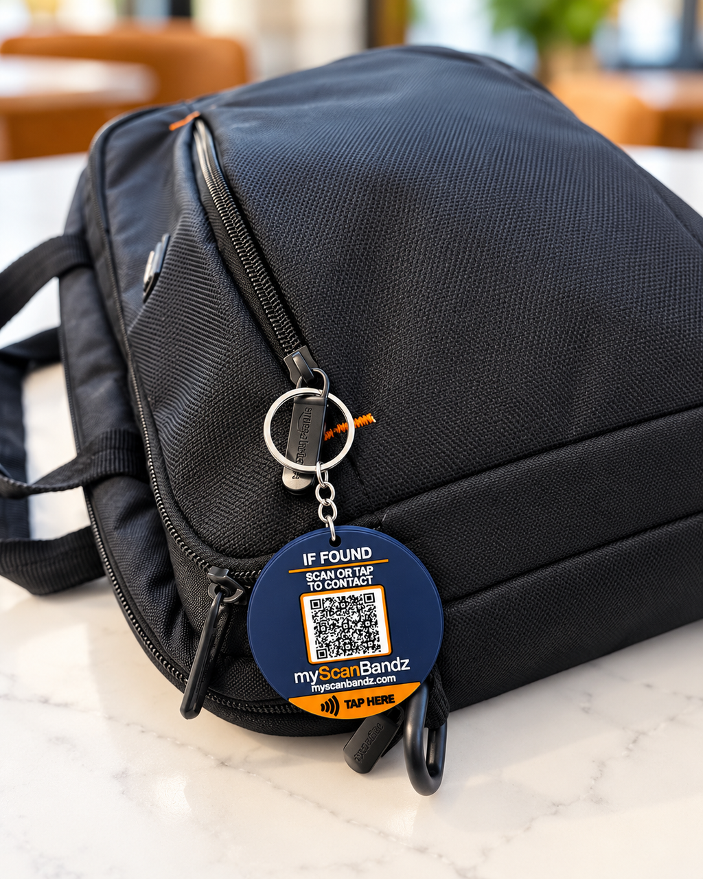 QR + NFC Keychain Tag