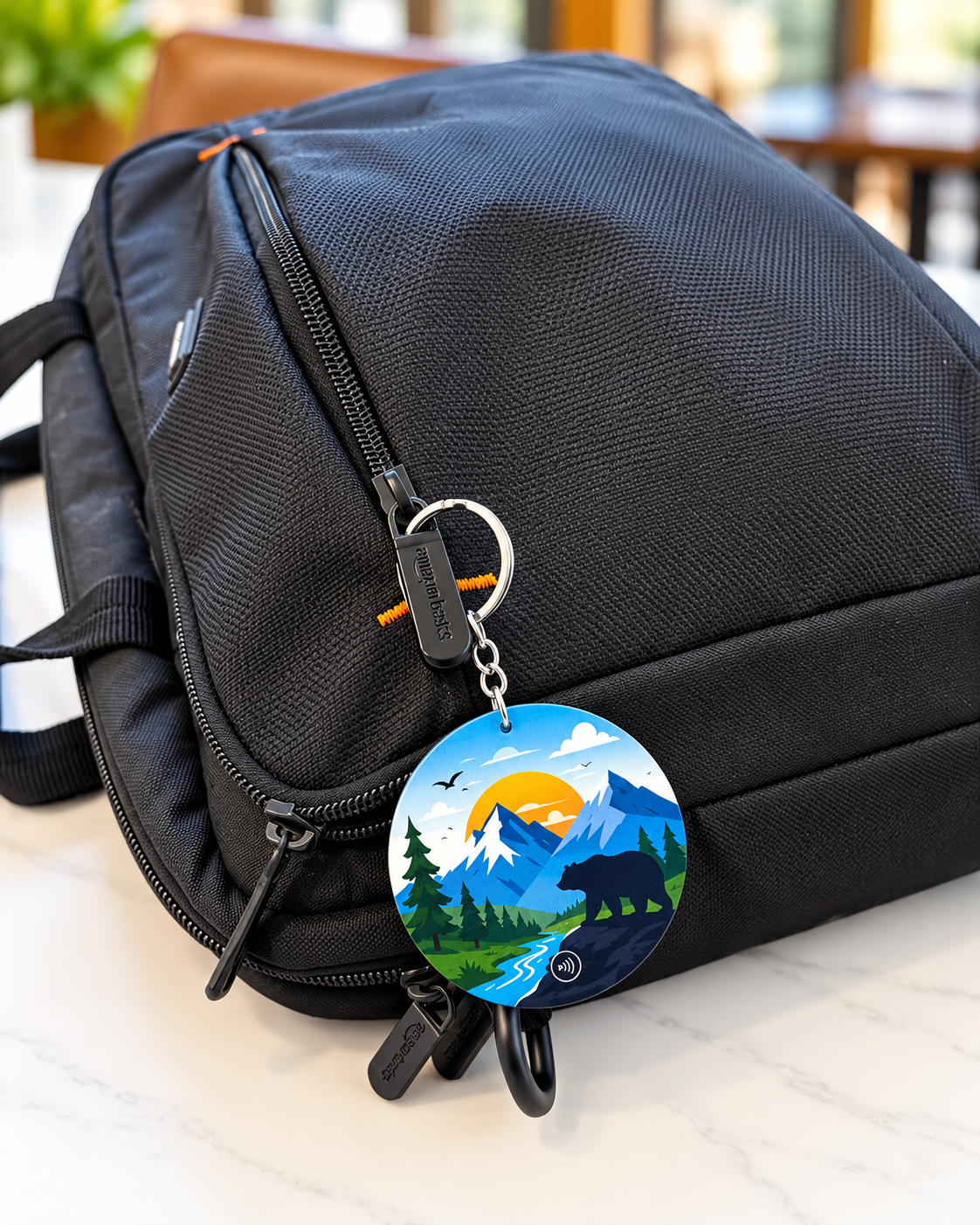 QR + NFC Keychain Tag