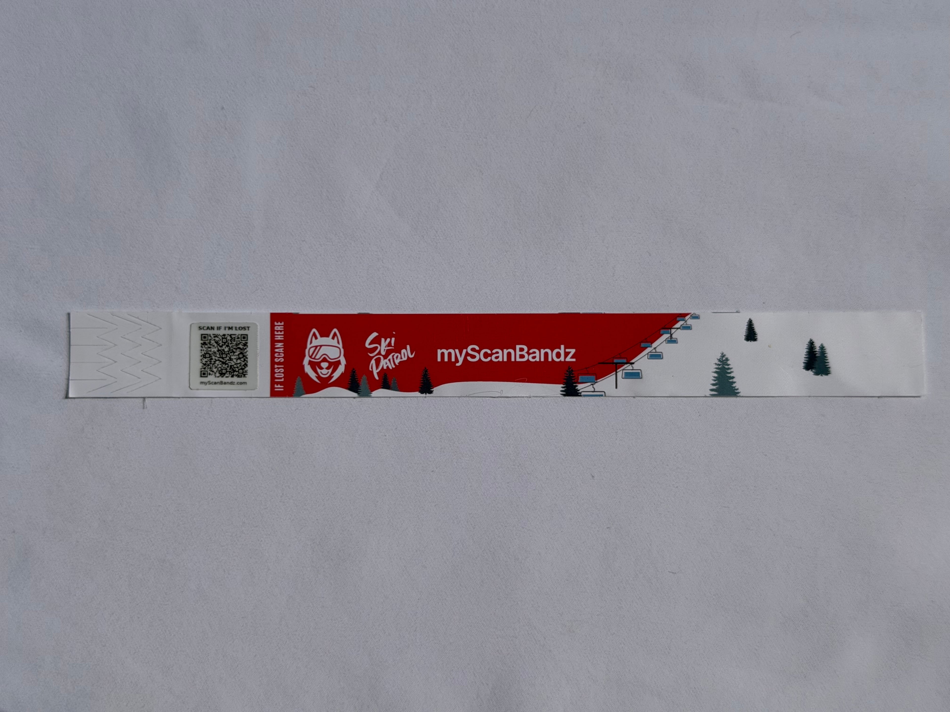 QR Safety Wristbands - Ski Patrol