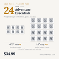 QR Gear Tags — Adventure Essentials Pack (24 Tags)